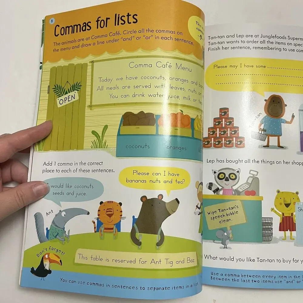 Usborne Intermediate Math And English Wipe Clean Erasable Activity Book Set Of 3